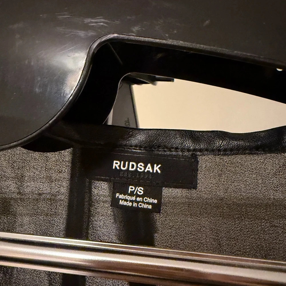 RUDSAK Black Sheer Ruffle Blouse - Picture 2 of 4